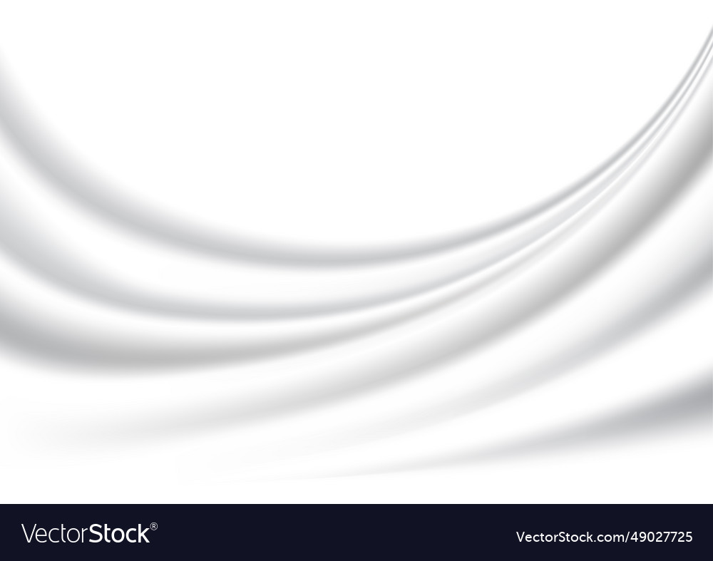 Beautiful white silk satin background smooth vector image Beautiful white silk satin background smooth
