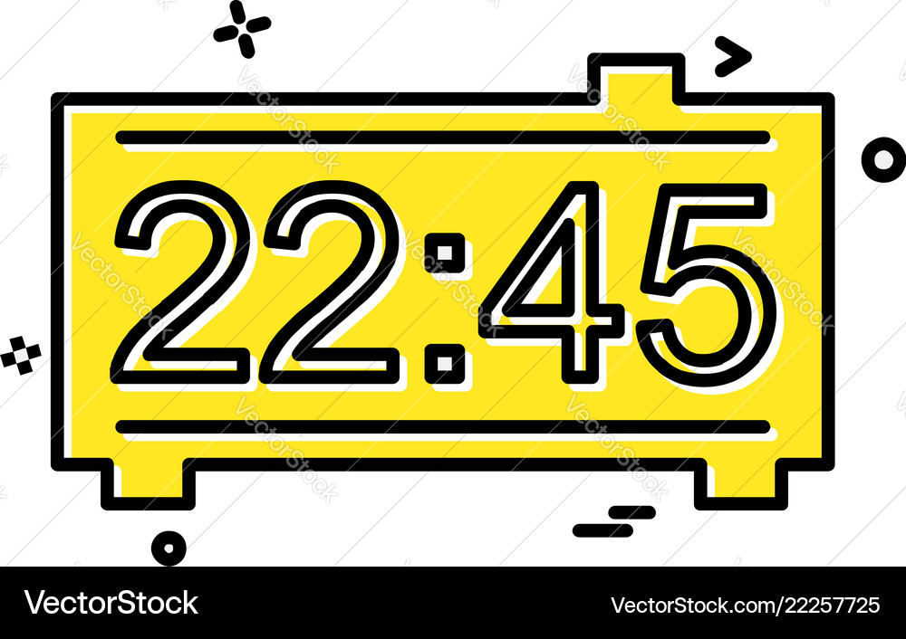 Clock icon design Royalty Free Vector Image - VectorStock