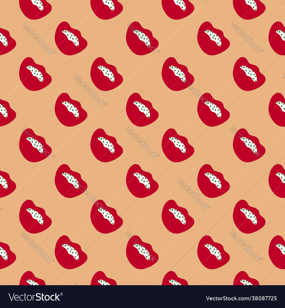 Decorative seamless pattern with red abstract