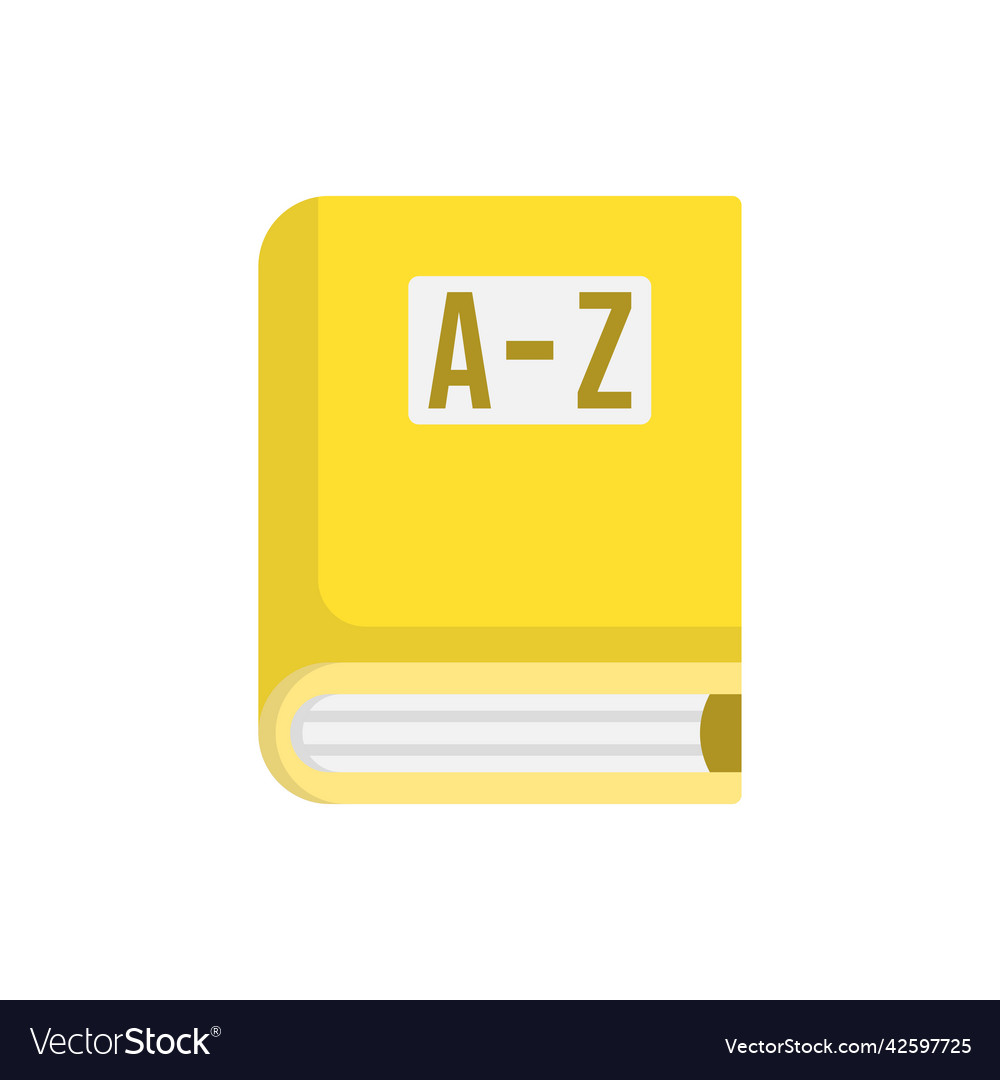 Dictionary icon design template Royalty Free Vector Image