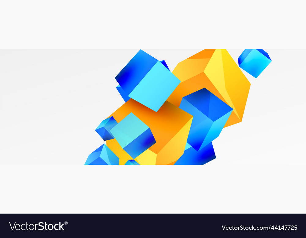 Dynamic Flying Cubes Background