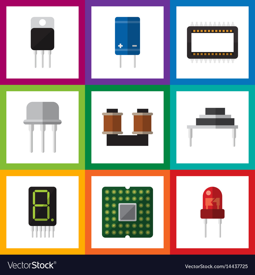 Flat electronics set of recipient mainframe