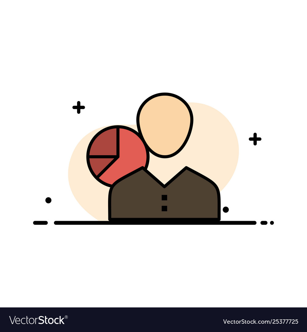 Graph chart data employee manager person Vector Image Graph chart data employee manager person