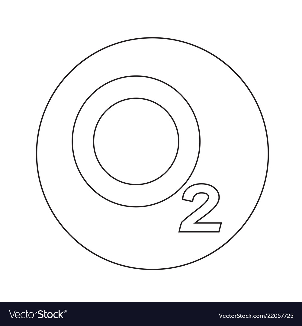 Oxygen o2 icon design