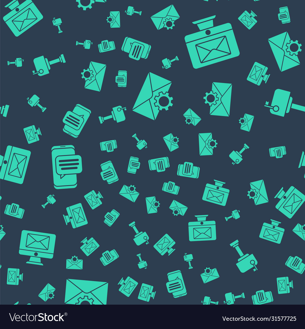 Set envelope setting monitor and chat vector image Set envelope setting monitor and chat