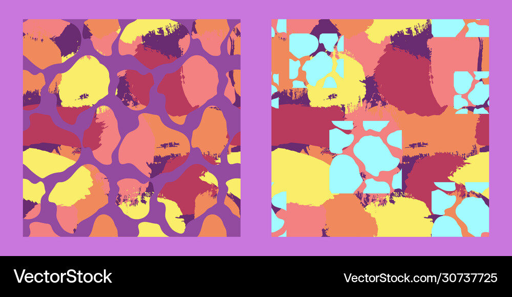 Two abstract print Royalty Free Vector Image - VectorStock