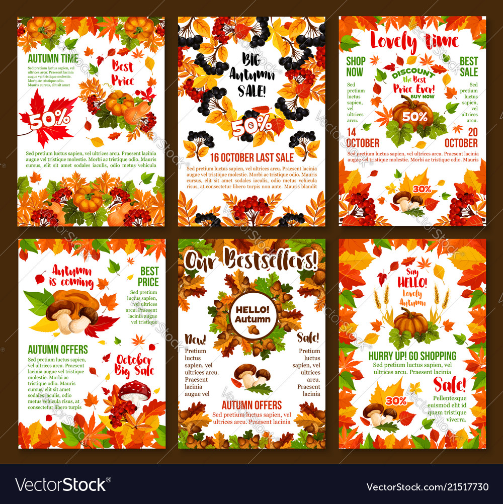 autumn sale discount fall