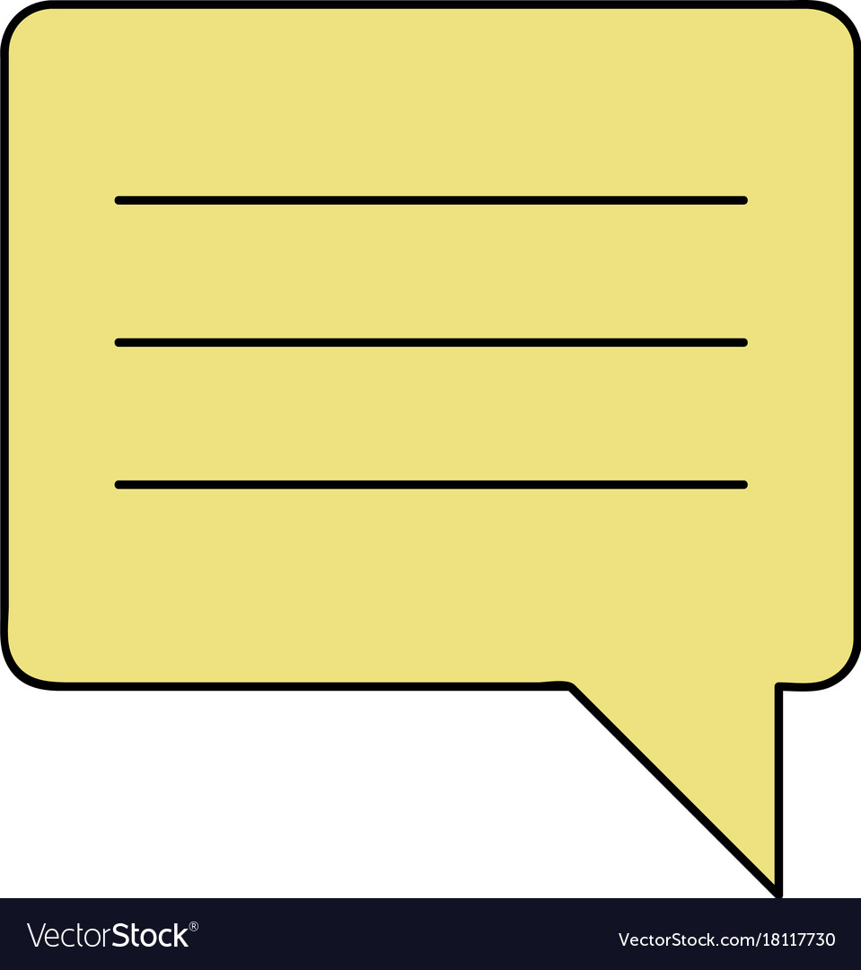 Color chat bubble notes text message