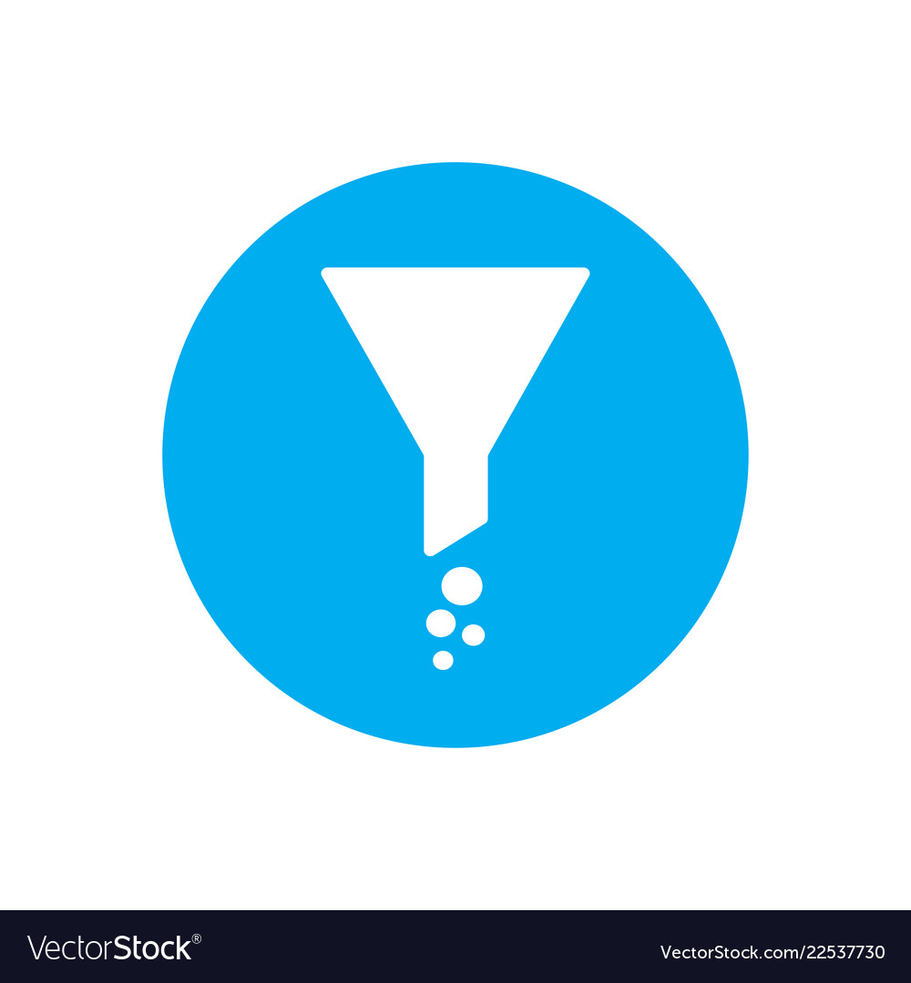 Download Filter icon funnel symbol Royalty Free Vector Image