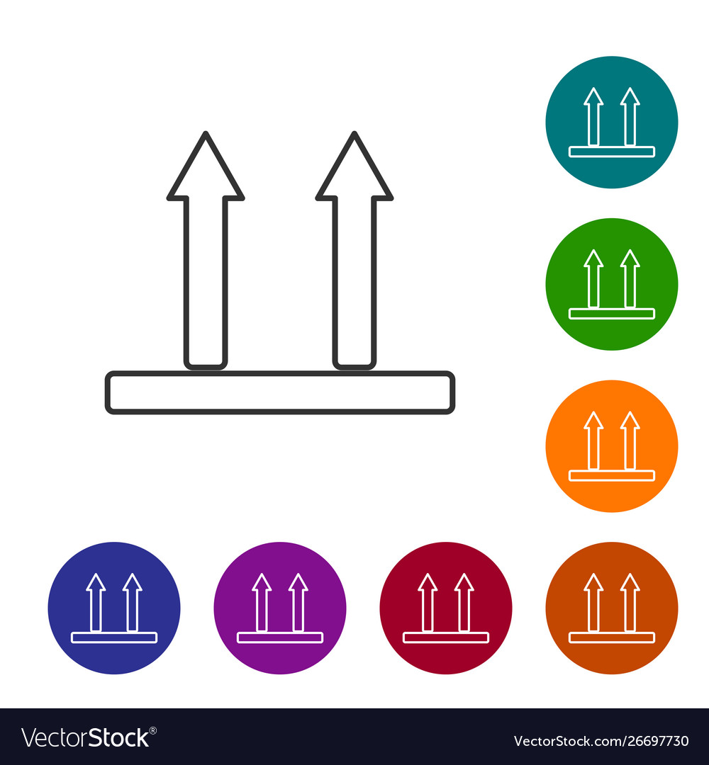 Graue Linie diese Seite nach oben Symbol auf weißem Hintergrund vector image Graue Linie diese Seite nach oben Symbol auf weißem Hintergrund