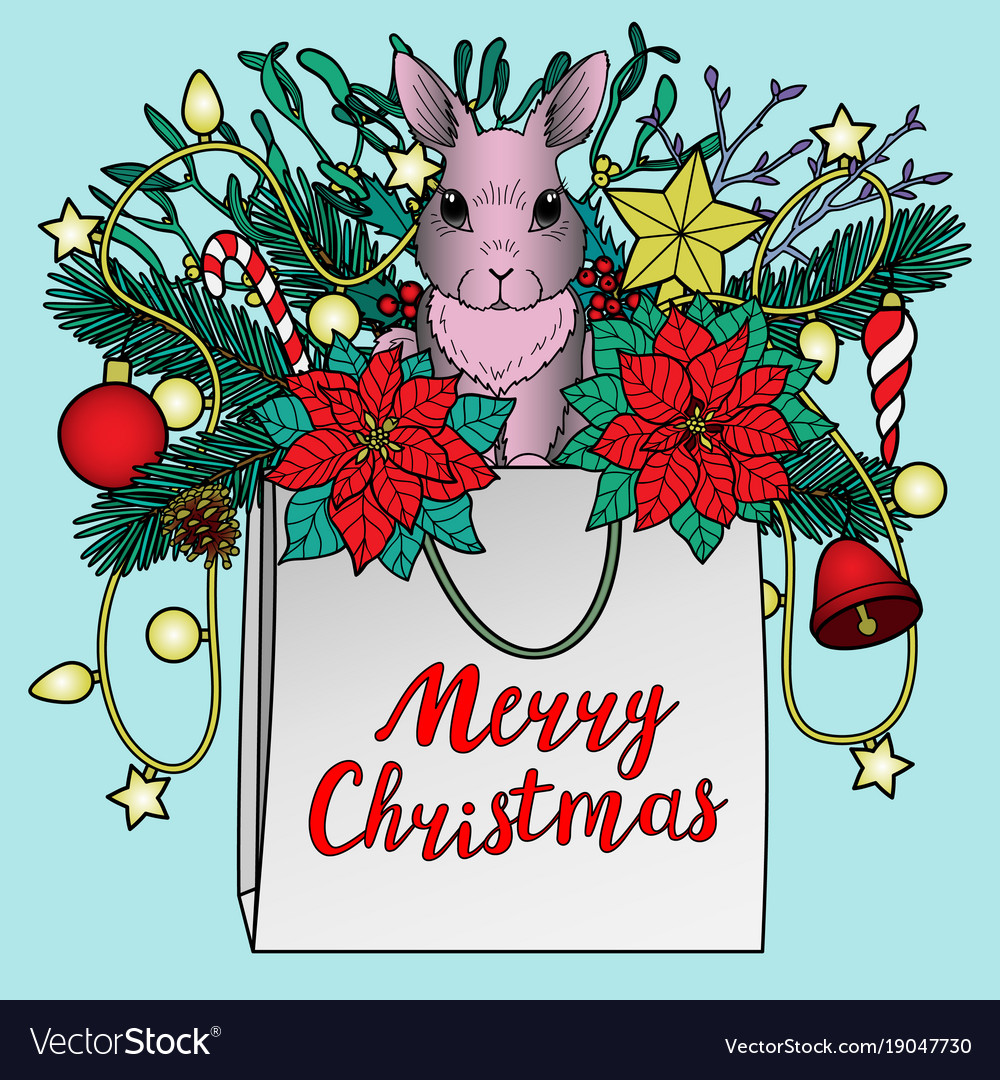 Merry christmas greeting card