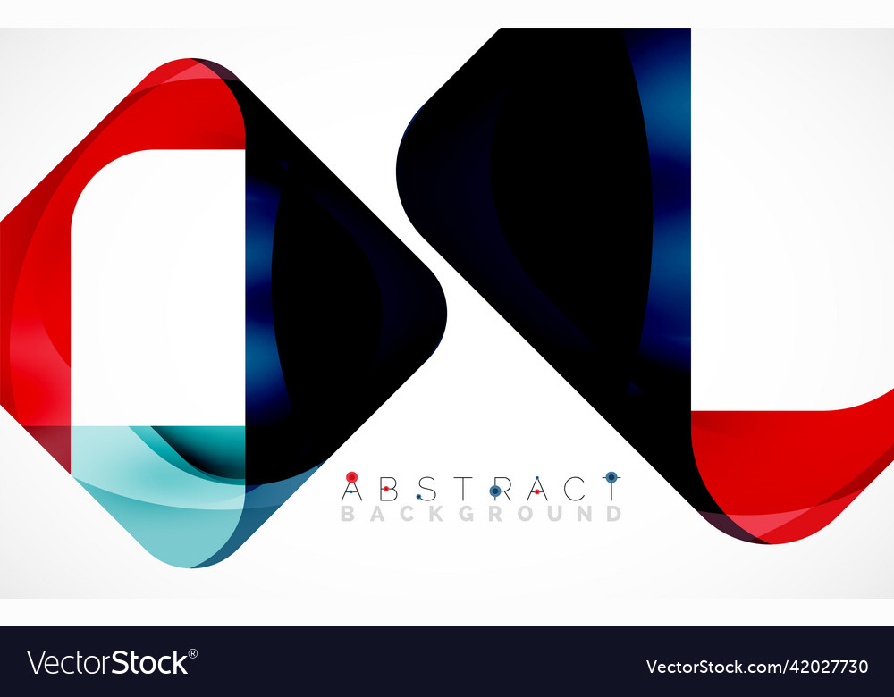 Minimal background abstract square shape vector image Minimal background abstract square shape