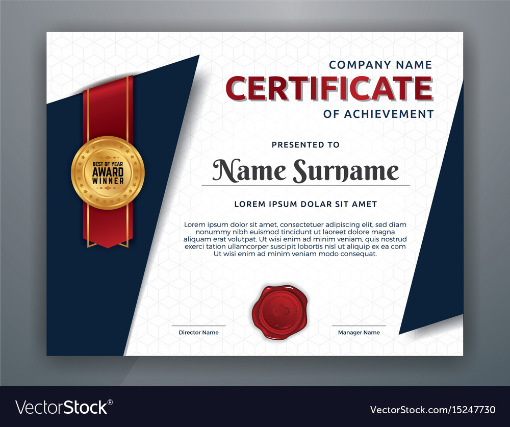 Multipurpose modern professional certificate Vector Image