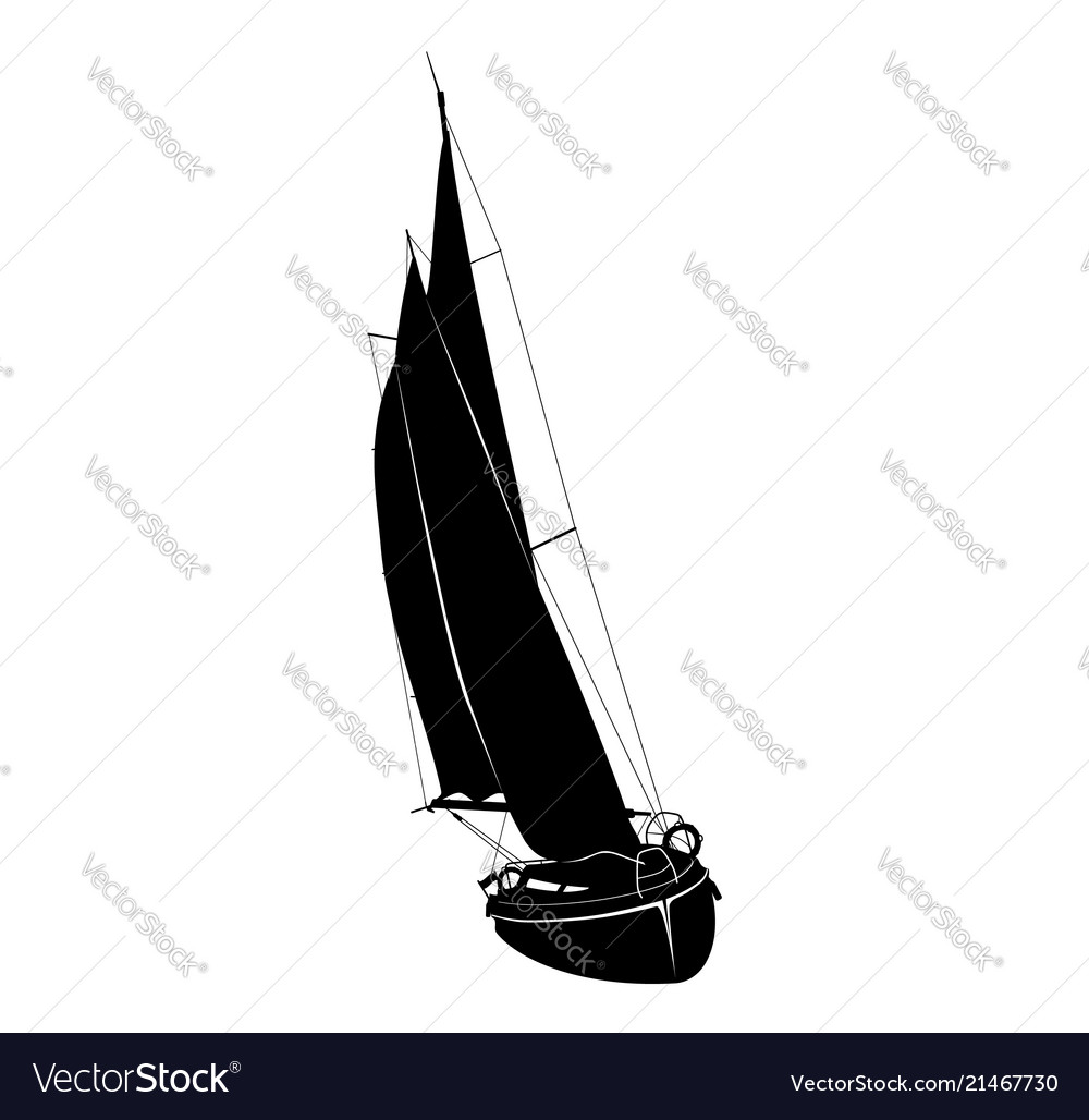 Sailing boat Royalty Free Vector Image - VectorStock