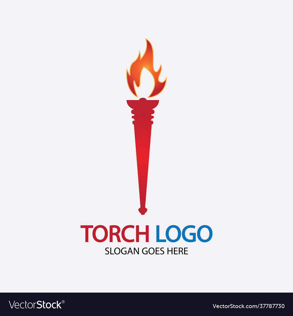 Torch icon design template Vector Image Torch icon design template