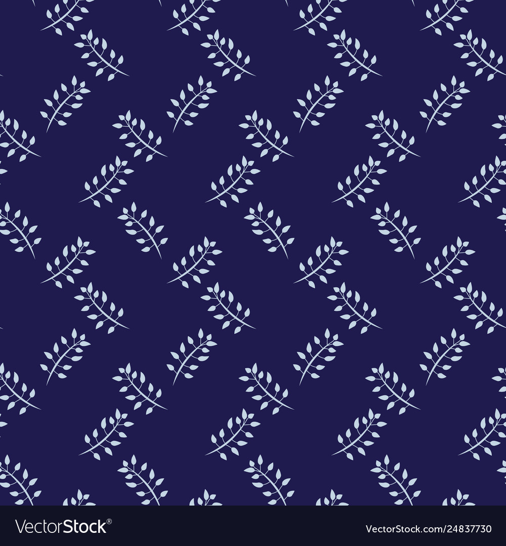 White twigs seamless pattern background