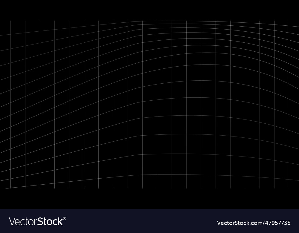 A skewed wireframe grid with abstract perspective vector image A skewed wireframe grid with abstract perspective