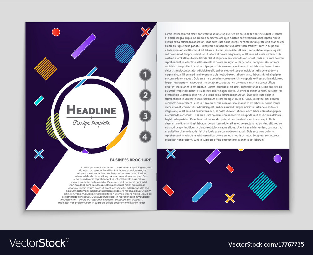 Abstract layout background set for art