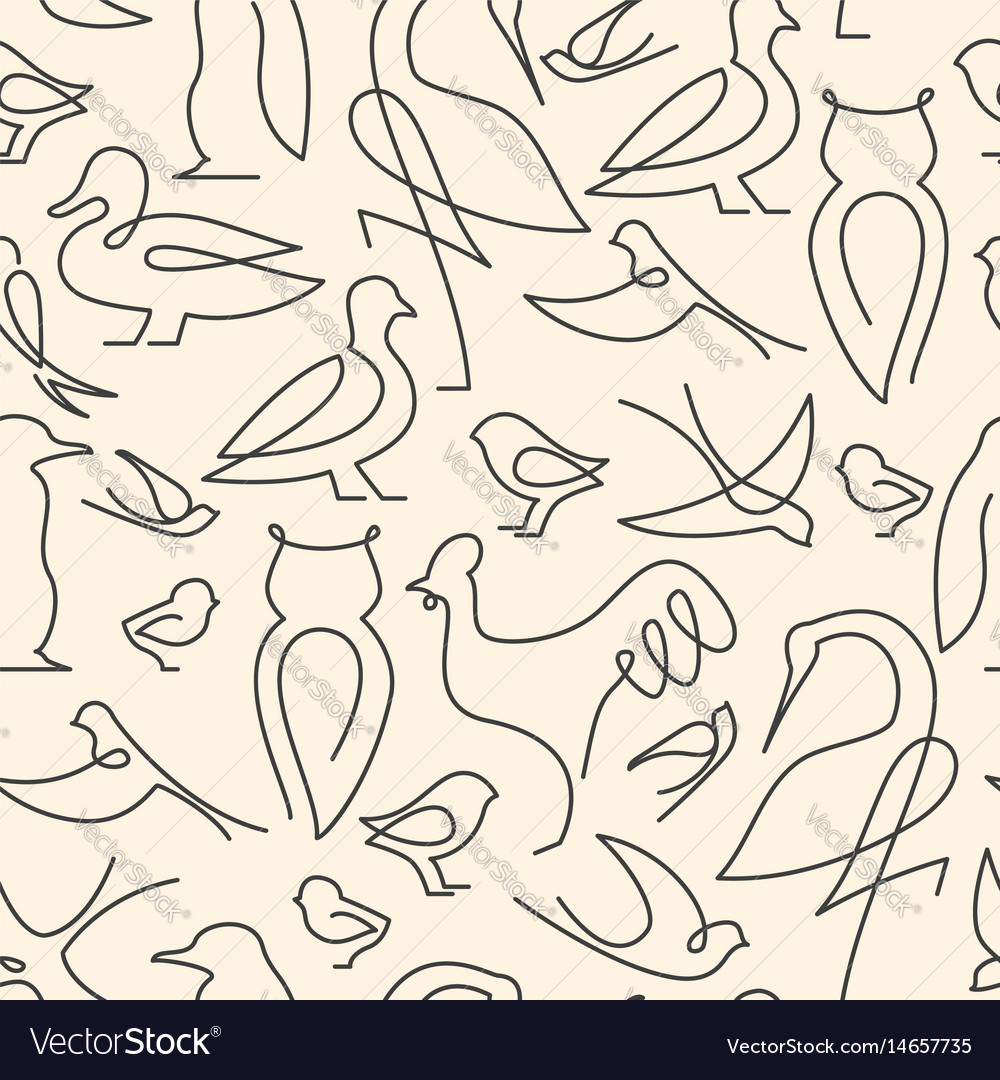 Bird Line Pattern