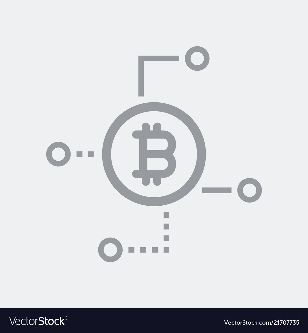 Bitcoin web network icon