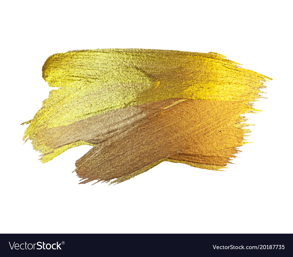 Gold texture paint stain hand drawn