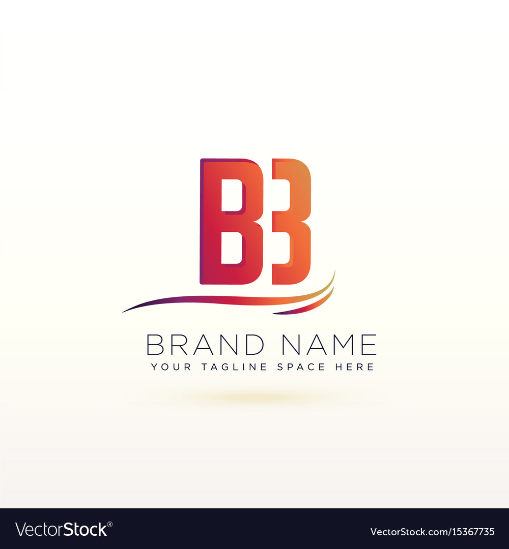 Letter b lovely logo design template