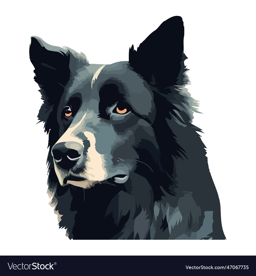 Loyal german shepherd Royalty Free Vector Image