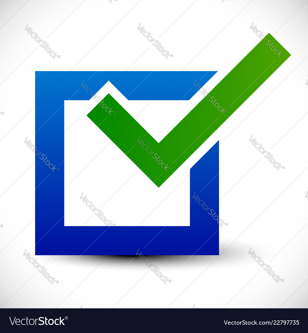 Simple checkbox icon vector image Simple checkbox icon