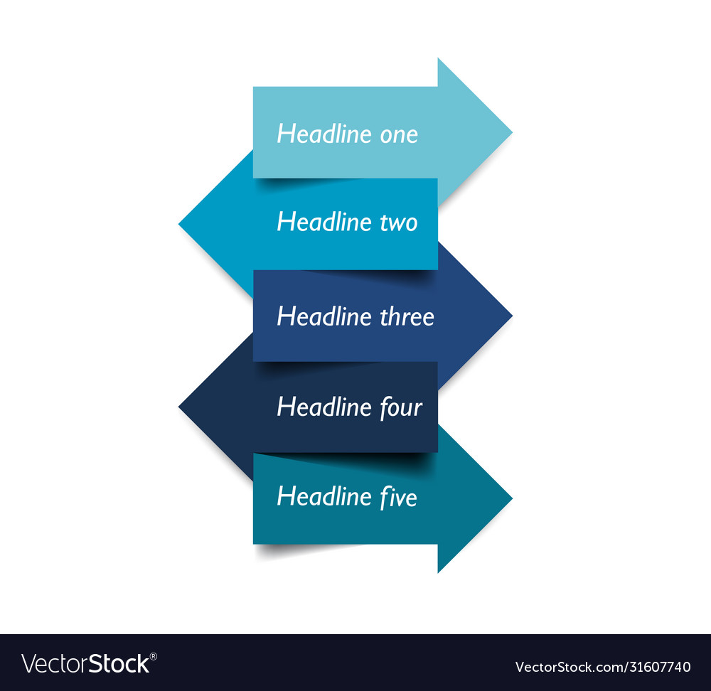 Arrows template chart scheme flowchart vector image Arrows template chart scheme flowchart