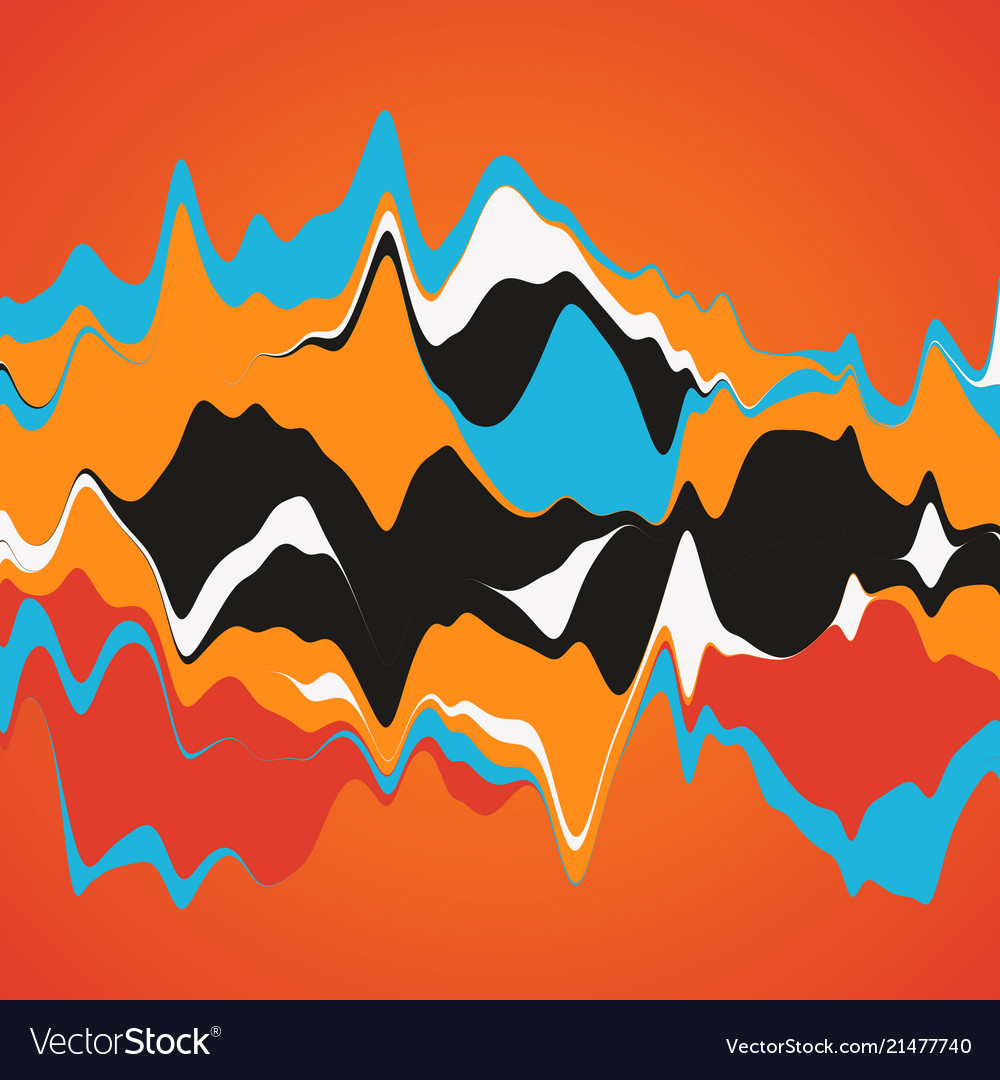 Big data visualization streamgraph futuristic
