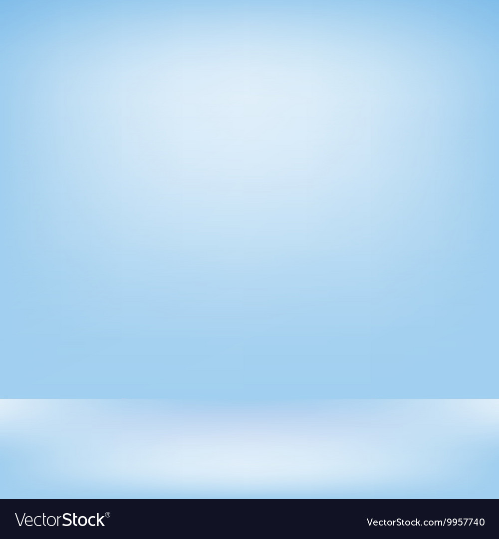 Blue studio backdrop Interior Royalty Free Vector Image