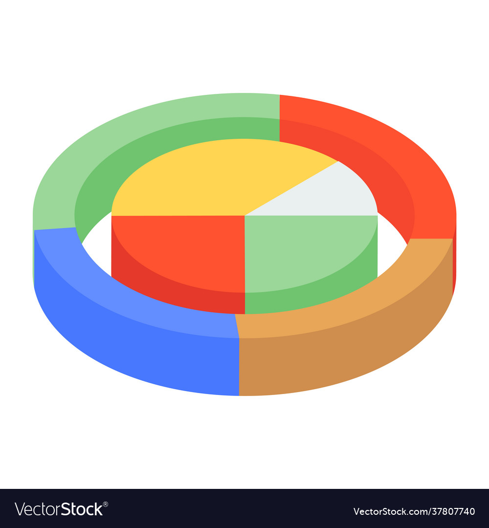 Circle graph Royalty Free Vector Image - VectorStock