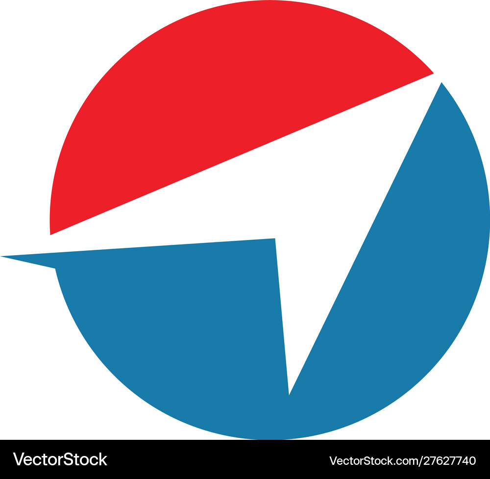 Compass icon template Royalty Free Vector Image