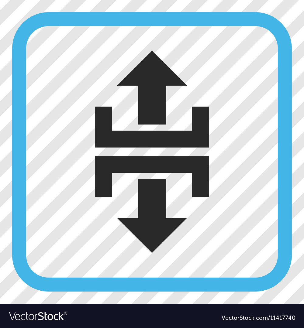 Divide vertical direction icon in a frame