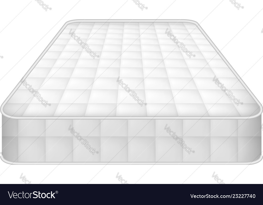 Eco mattress icon realistic style Royalty Free Vector Image