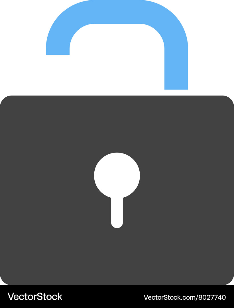 Open lock i Royalty Free Vector Image - VectorStock