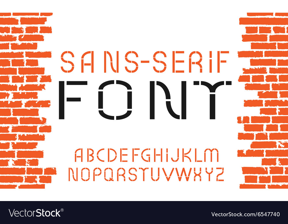 Orange sans-serif modern font