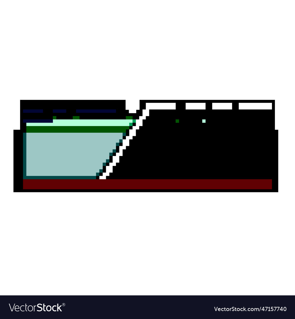 Pc desktop memory game pixel art Vector Image Pc desktop memory game pixel art