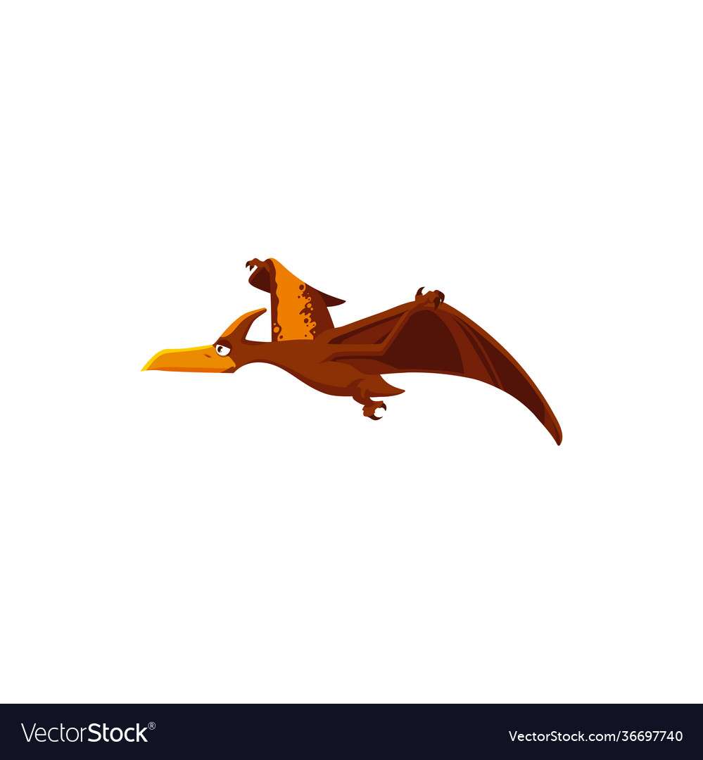 Pterodactyl Isolated Flying Pteranodon Dinosaur Bird Stock Vector (Royalty  Free) 1603888360