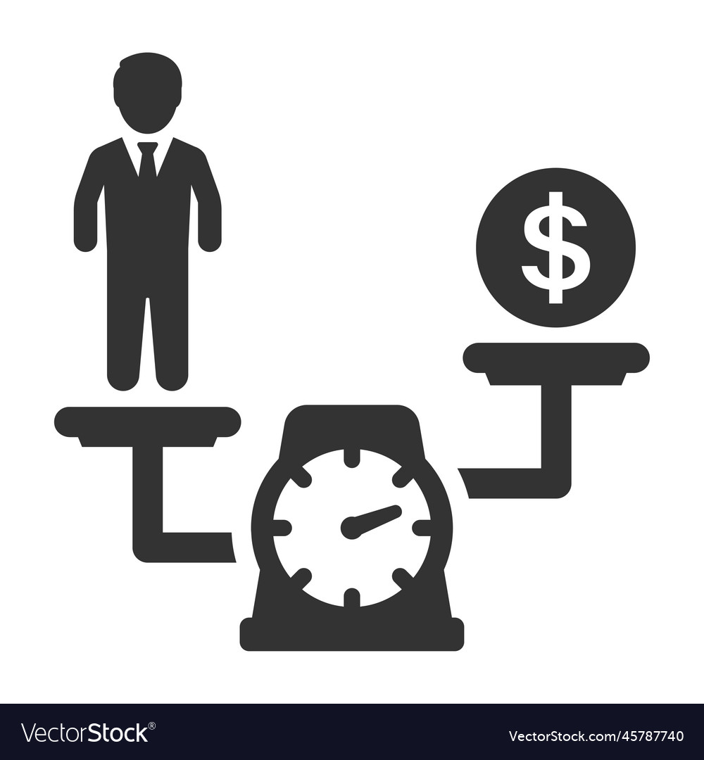 Salary Scale Icon Royalty Free Vector Image Vectorstock