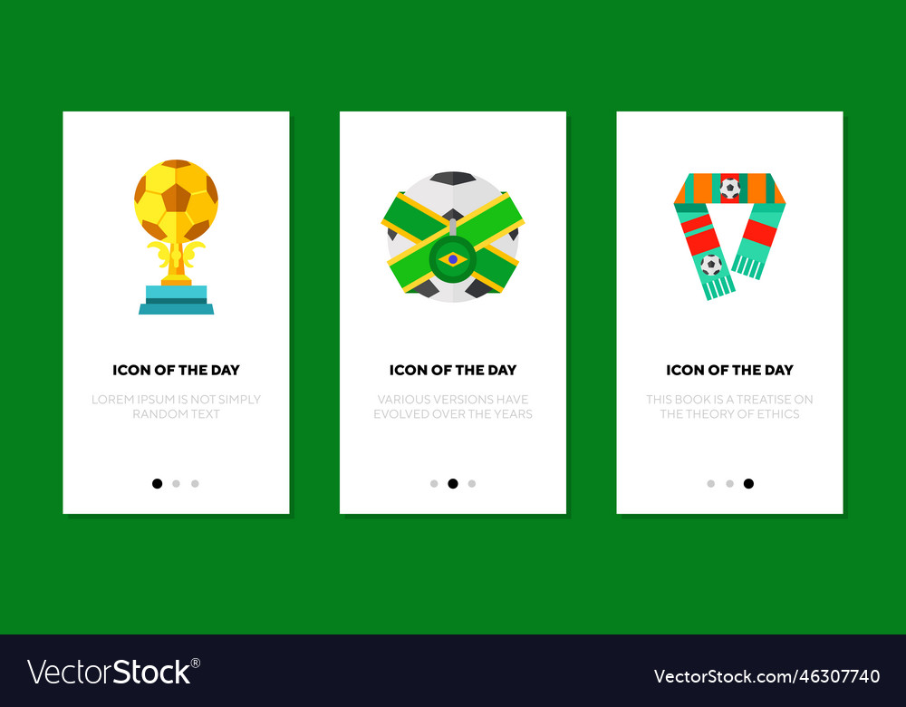 Soccer Attribute flache Symbol-Set