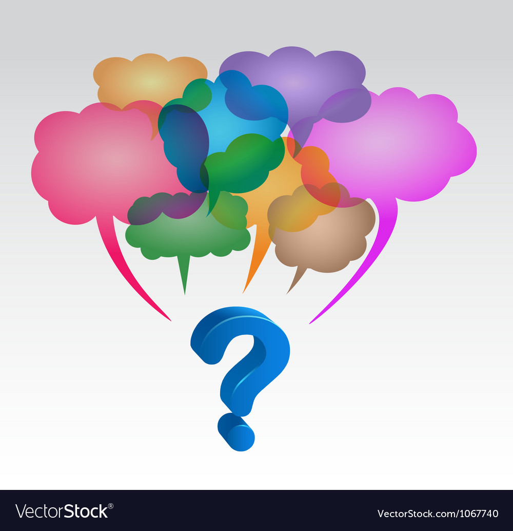 Speech Bubbles - Question Marks