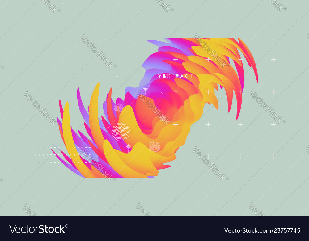 Abstract wavy background with dynamic effect vector image Abstract wavy background with dynamic effect