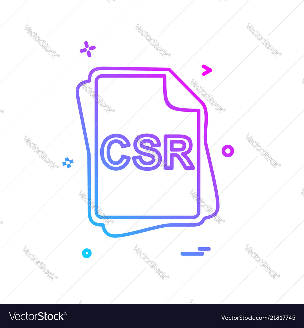 Csr file type icon design