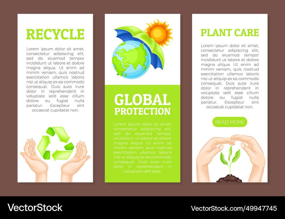 Environmental and ecology protection banner design