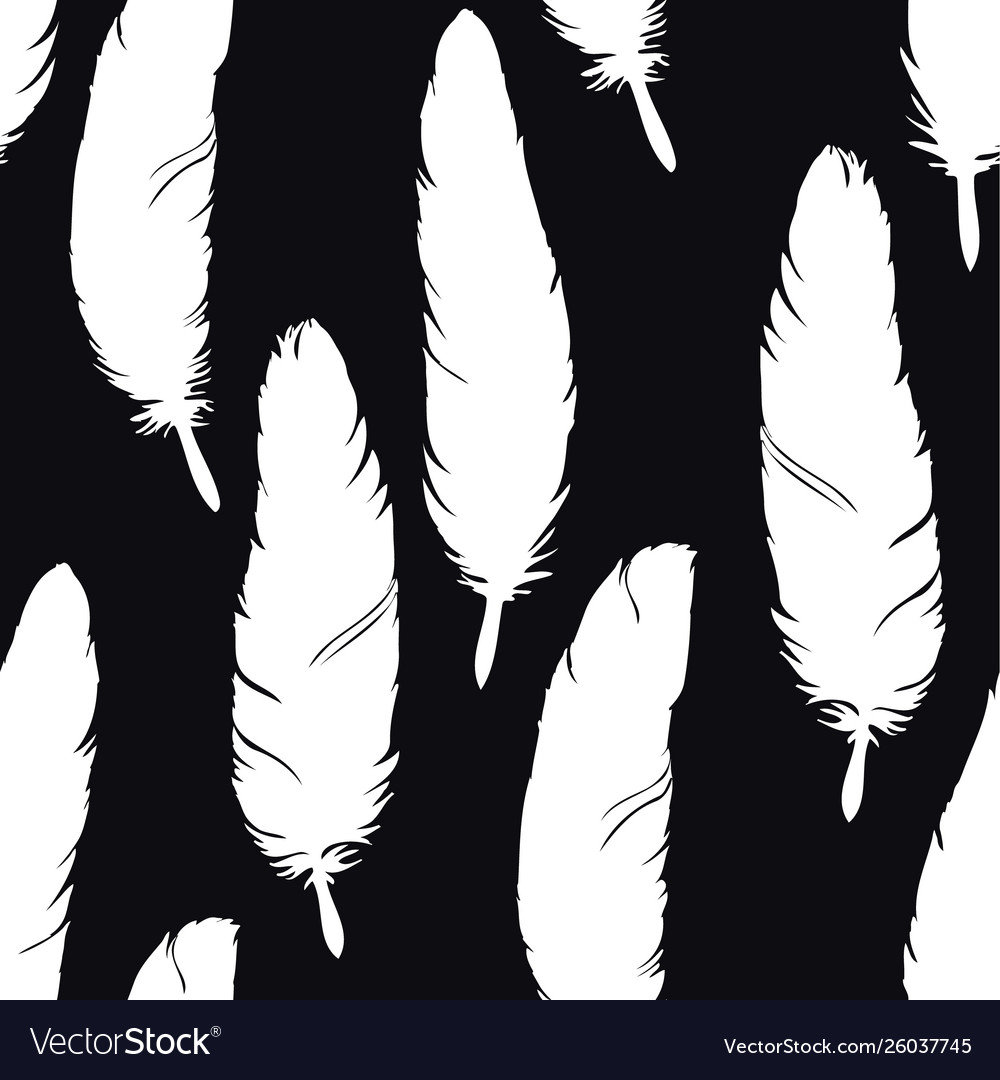 Feather seamless pattern