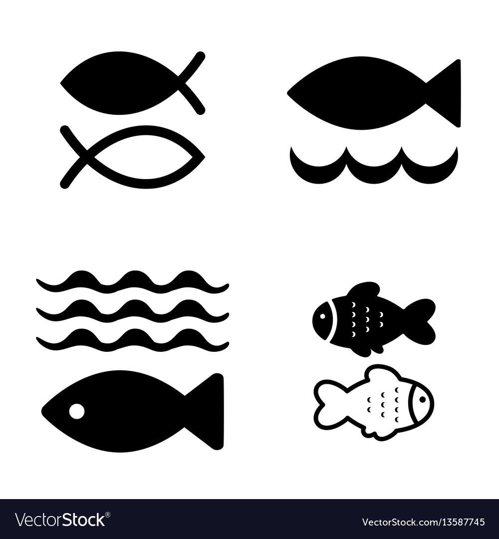 Fish icon isolated