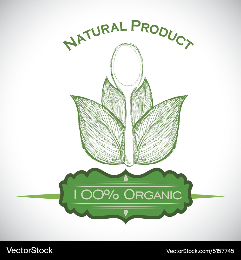 Natural product design Royalty Free Vector Image