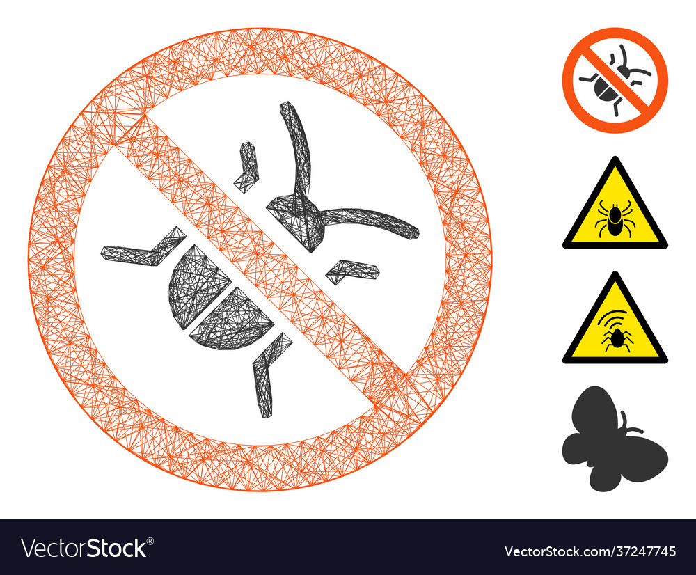 Net debugger mesh vector image Net debugger mesh