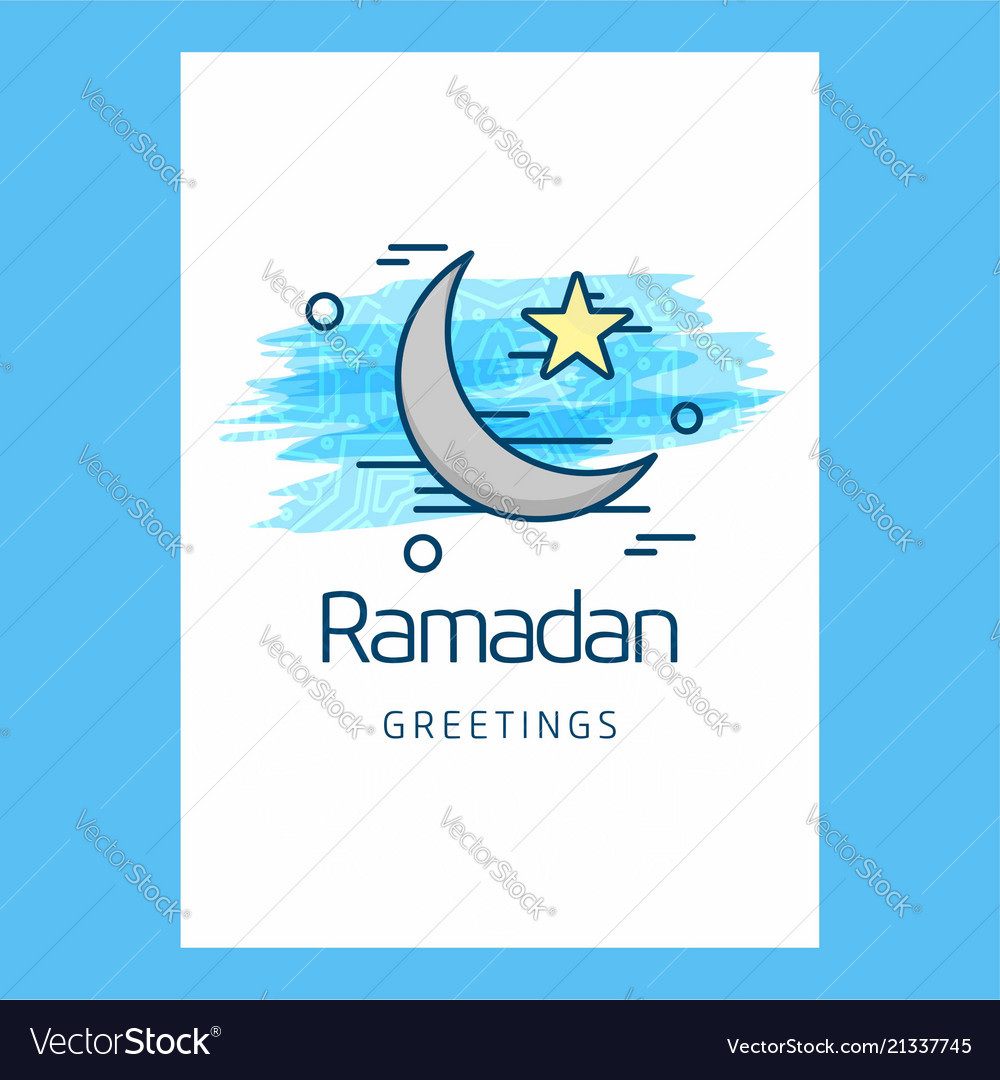 Ramadan typographic design with unique style